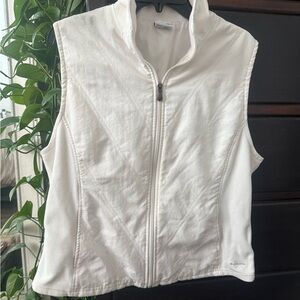 Columbia Ivory Zip-Up Vest